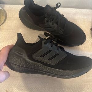 Adidas Triple Black Athletic Sneakers